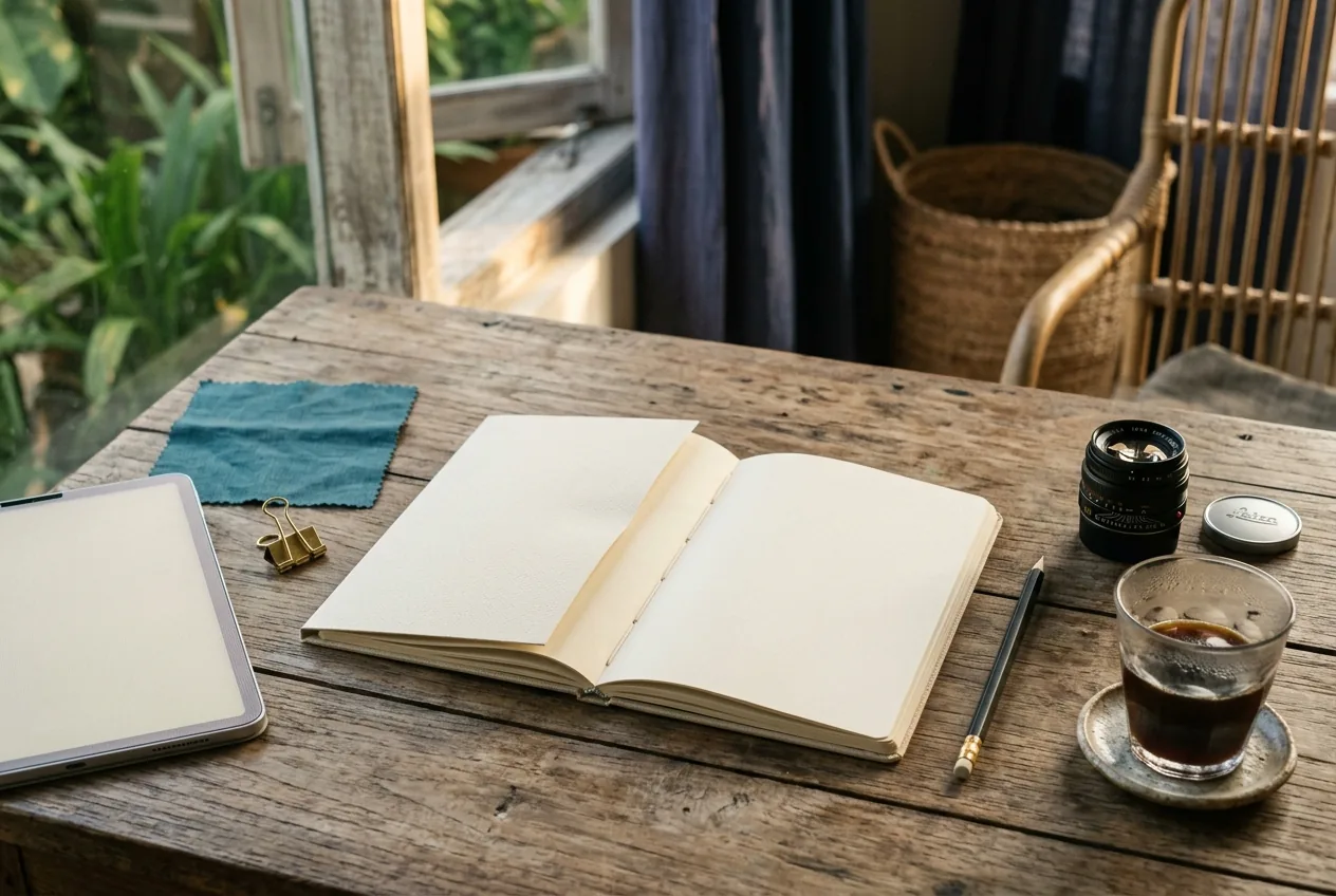 Creator campaign planning notebook and brief